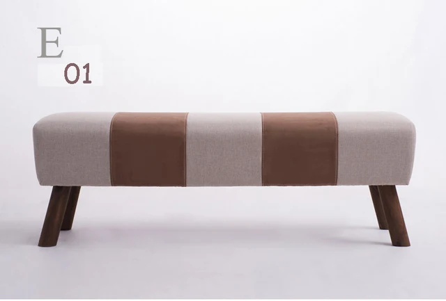 New Long Sofa Wood Bed Stool Cloth Cover Detachable Fabric New Long Sofa Wood Bed Stool Cloth Cover Detachable Fabric Leisure