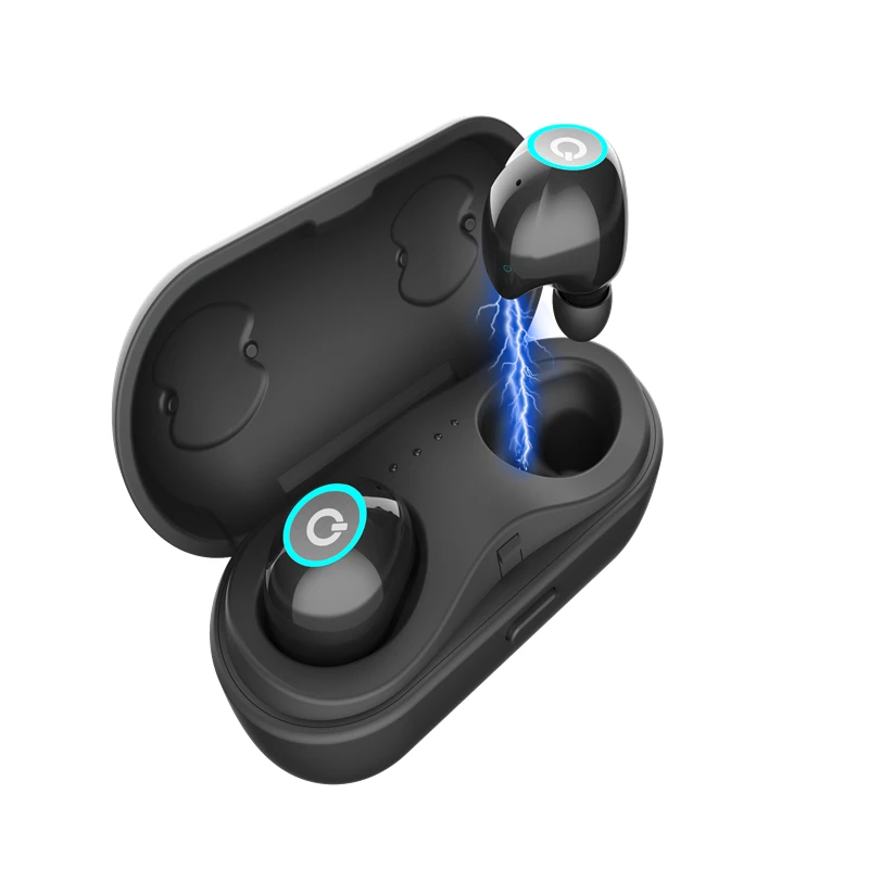 Беспроводные наушники TWS Bluetooth настоящие стерео Спортивная гарнитура с