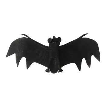 

Halloween Funny Trick Spoof Toy Rubber Simulation Animal Bat Pendant Scary Big bat toy Fool's Day Decoration