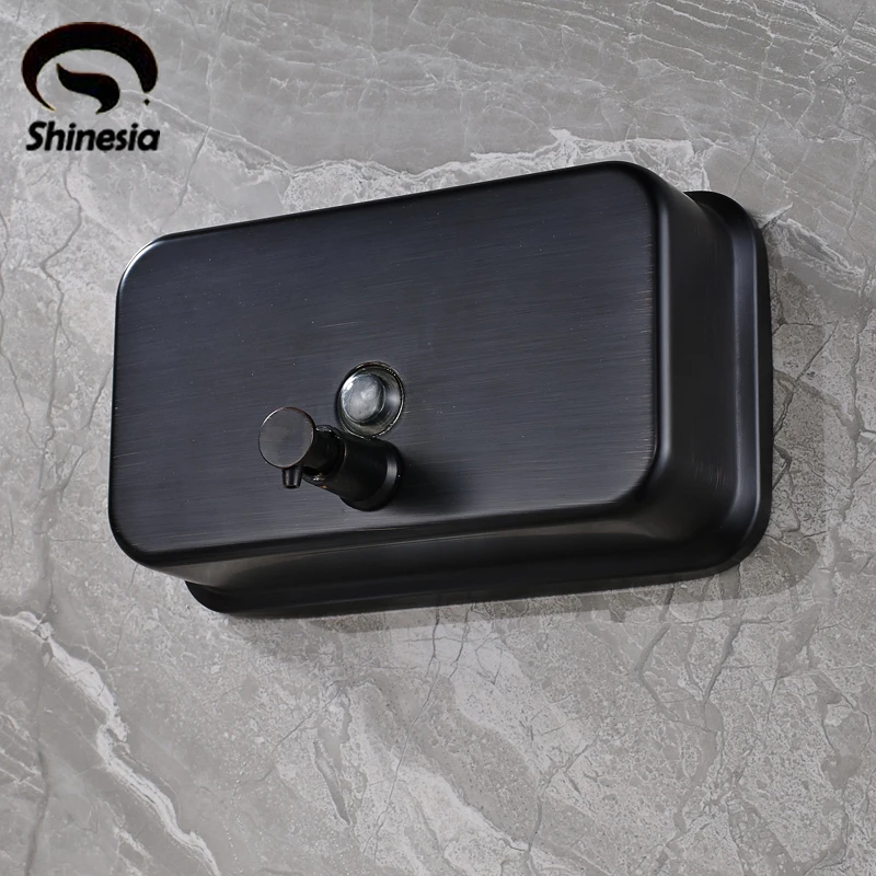 Oil Rubbed Bronze Solid Brass Bathroom Liquid Soap Dispenser Wall Mount