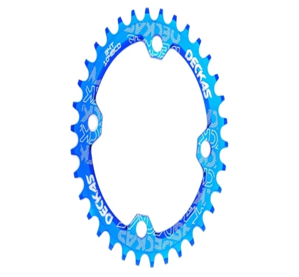 DECKAS 104 Bcd 32/34/36/38 T round Mountain Bicycle Crank Aluminum Toothed Wheel Hollow Crown Proper Repair 9 S 10 S 11 S