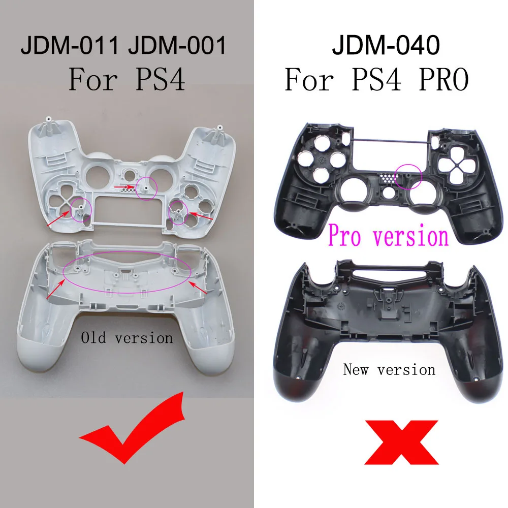 16 видов цветов красный черный белый опционально для PS4 JDM-011 контроллер чехол Крышка для корпуса Корпус Замена для Playstation 4 контроллер