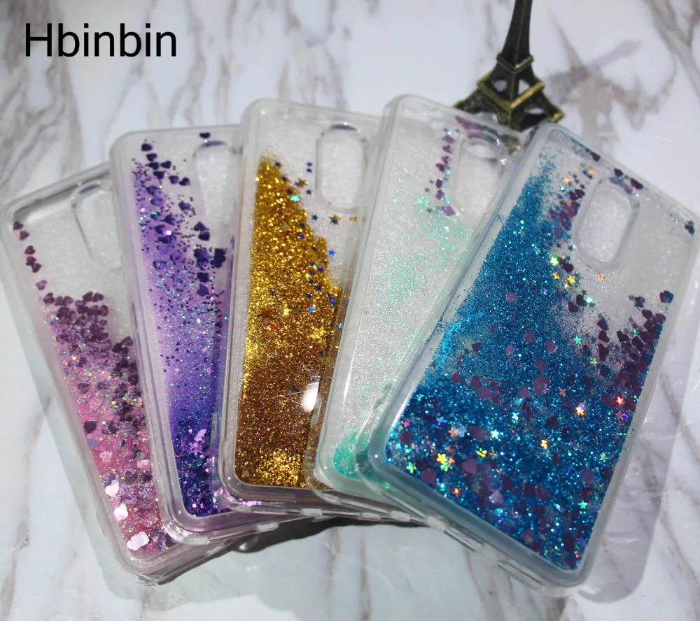 Hbinbin For Xiaomi Redmi 5 Plus Case Liquid Glitter Phone Back 5A 4A 4X Note Cover Soft TPU Silicone |