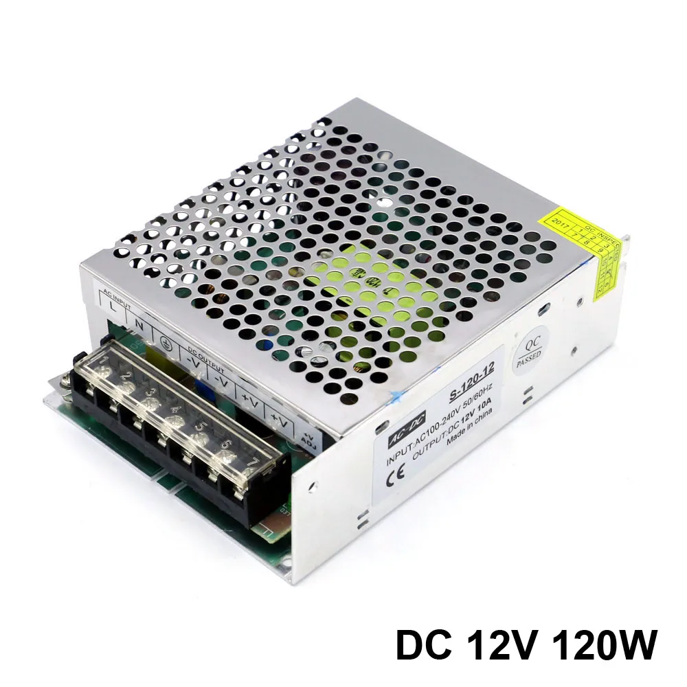 Global Input Voltage Ac 100-240V Wide to Dc 12V Adjustable 10A 120W Switch Mode Power Supply | Обустройство дома