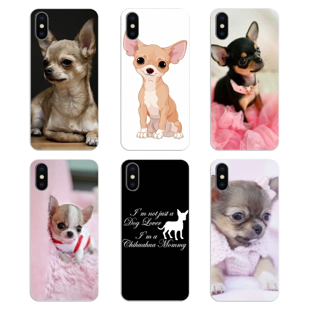 

Silicone Phone Shell Cover Chihuahua dog puppy For Huawei Honor 8 8C 8X 9 10 7A 7C Mate 10 20 Lite Pro P Smart Plus