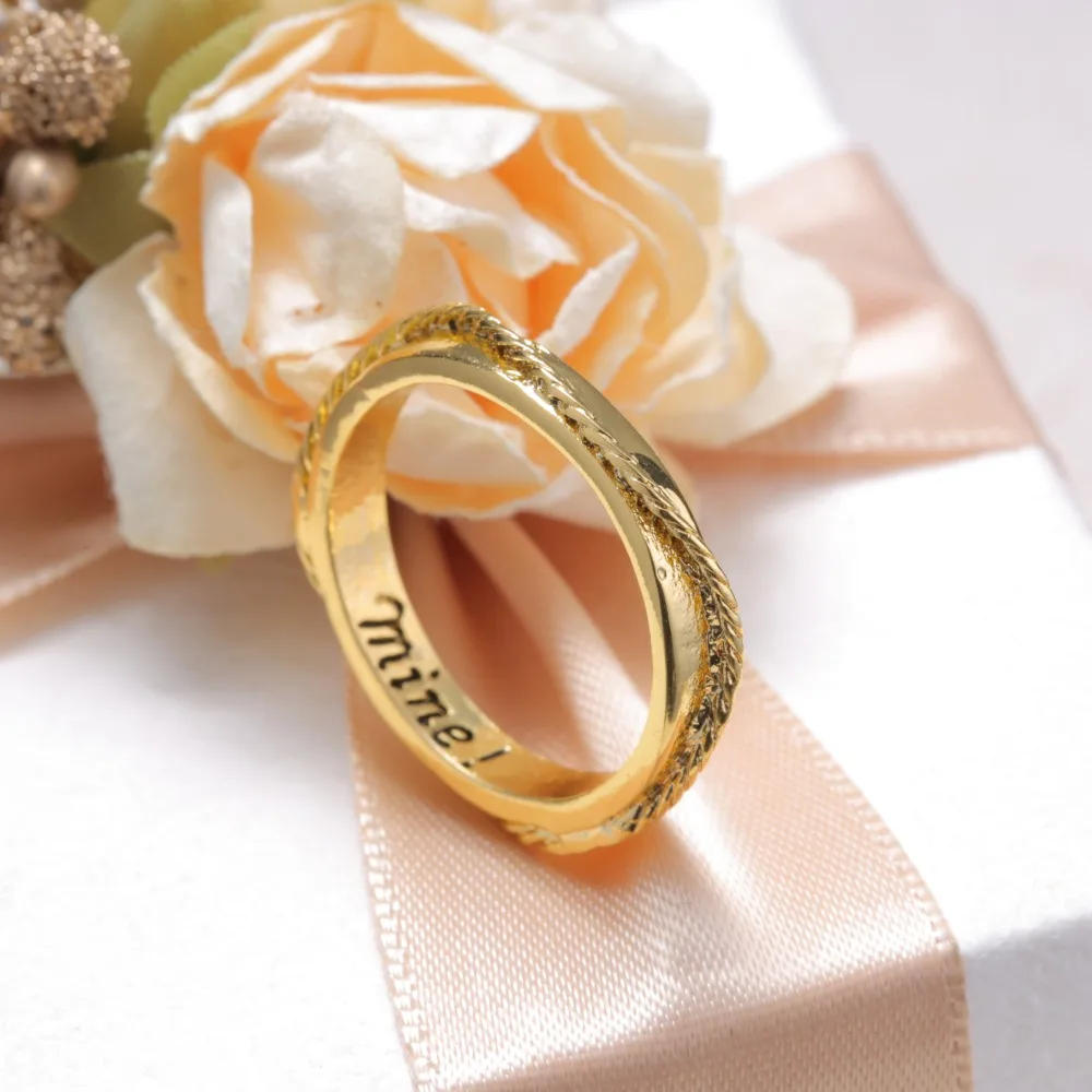 Rinhoo couple Ring for women party Anniversary Engagement Engrave mine Romantic wedding ring