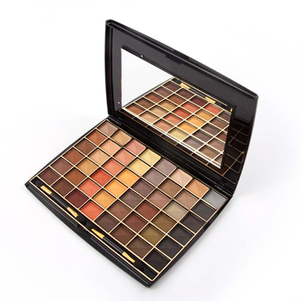 Miss Rose  48 Colors Natural Metallic Eyeshadow Palette matte Earth Color glitter 3D eye shadow pallete maquillage