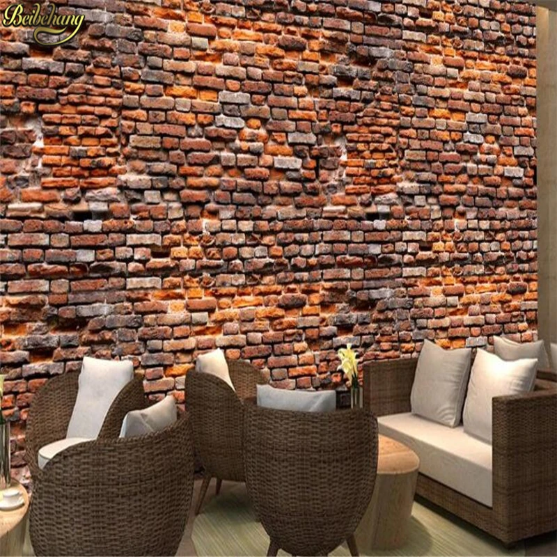 beibehang papel de parede Custom Retro red brick wallpaper for walls 3 d Landscape Living Room bedroom 3d photo mural wall paper beibehang papel de parede Custom Retro red brick wallpaper for walls 3 d Landscape Living Room bedroom 3d photo mural wall paper