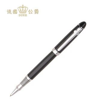 

Black Silver Clip Rollerball Pen with 0.5mm Refill Black Ink Duke 96A-3 Signature Pen Office&school Supplies Gift Pens with Case