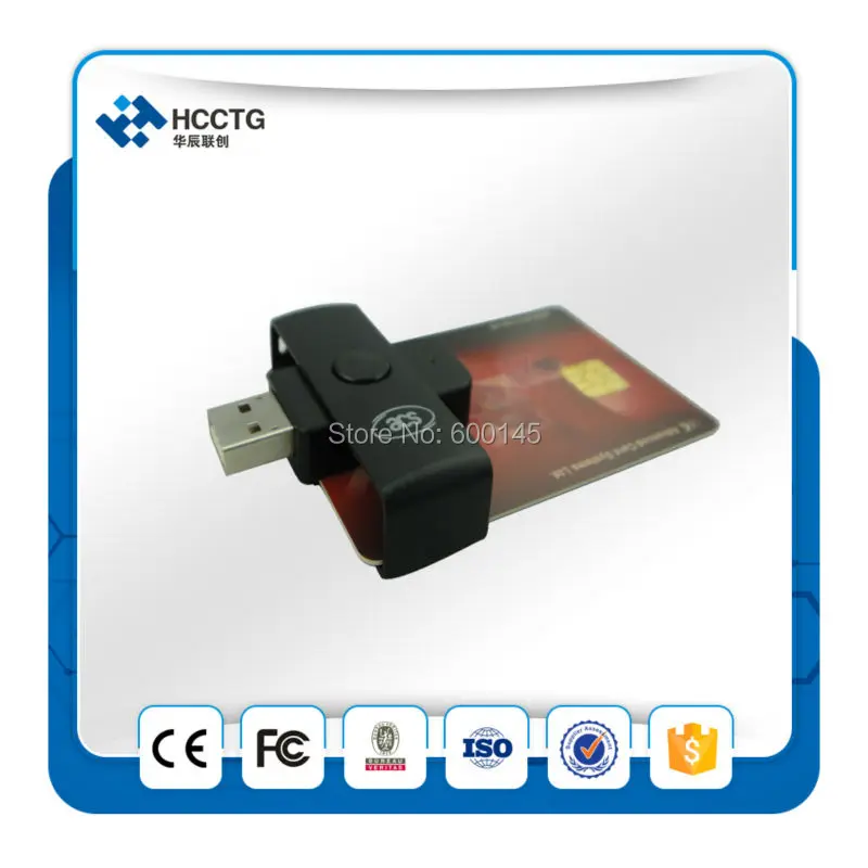 

ISO 7816 Smart Card Reader Writer ACS ACR38U-N1 For Network Security Application For Windows 98, ME, 2K, XP