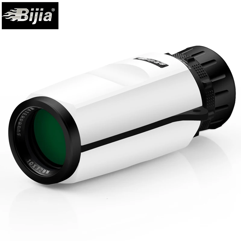 BIJIA 10X32 HD монокуляр телескоп Оптическое стекло высокой мощности бинокль шпионское стекло LLL ночное видение для туризма подарки кемпинг