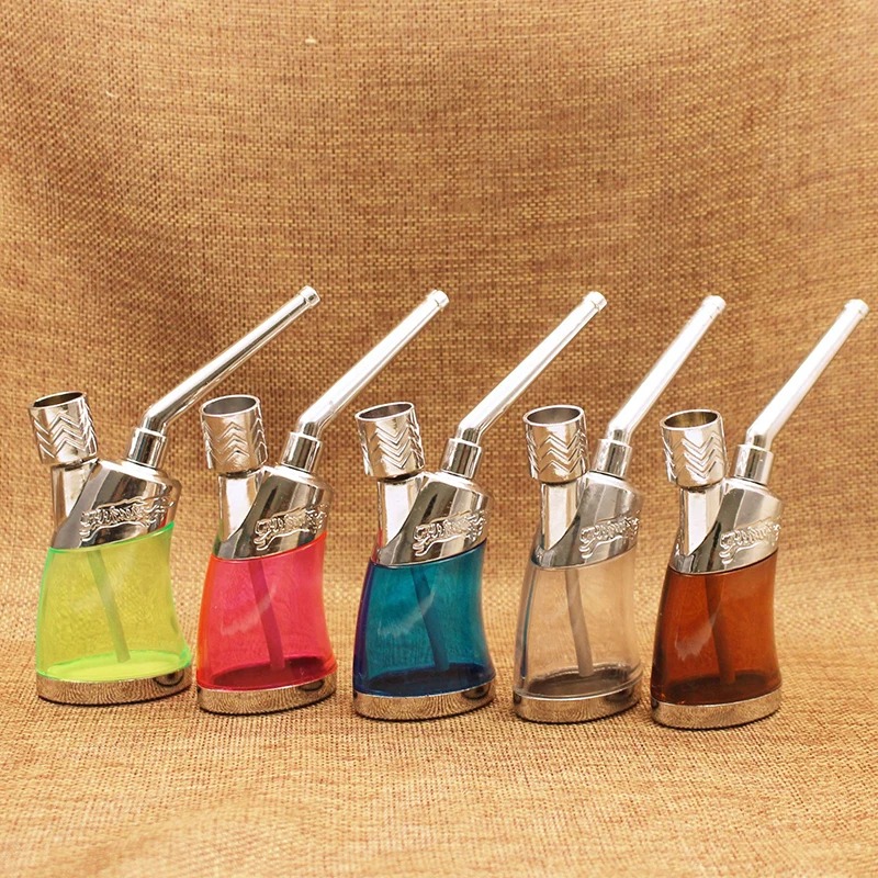 

Creative multicolor Multifunction Water Filter Pipe Simple Hookah Smoking Pipe Tobacco Pipe Smoke Mouthpiece Cigarette Holder