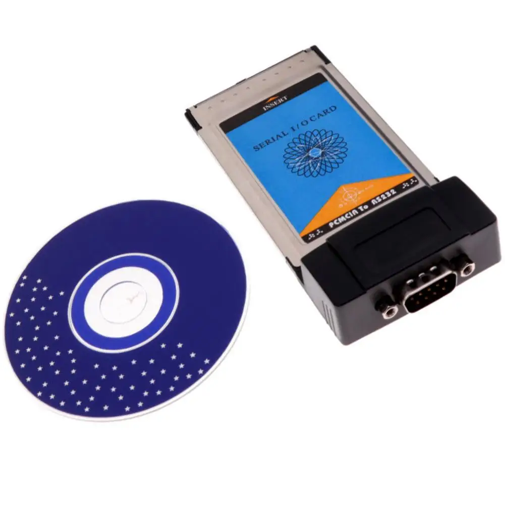 

PCMCIA to RS232 Serial I/O DB9 USB Port Cardbus Card Converter for Notebook