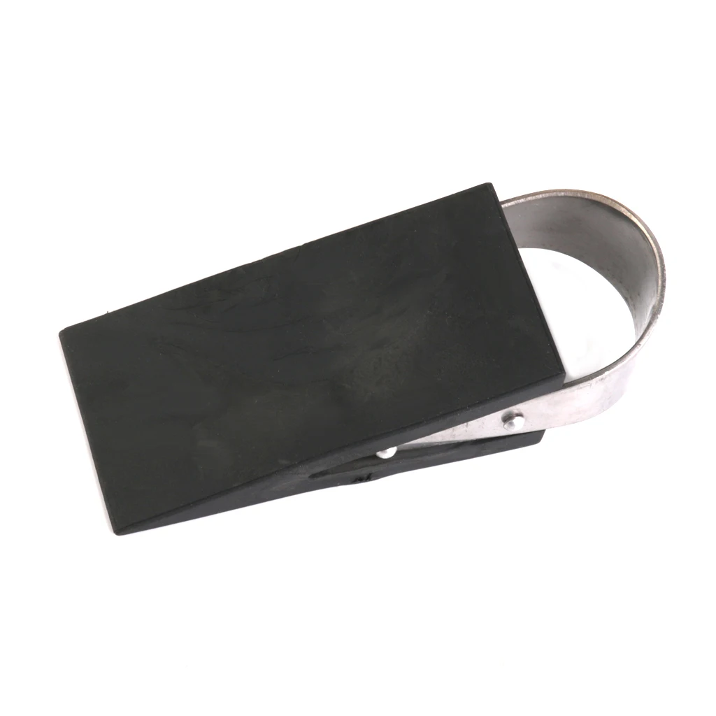 Rubber Stainless Steel Doorstops Door Floor Stopper Wedges Jam Block Home Office Door Wedge Non-Slip Black Door Buffers Safe