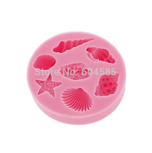 

New Sea Shell Shape Chocolate Silicon Mold Fondant Cake Decoration Mold