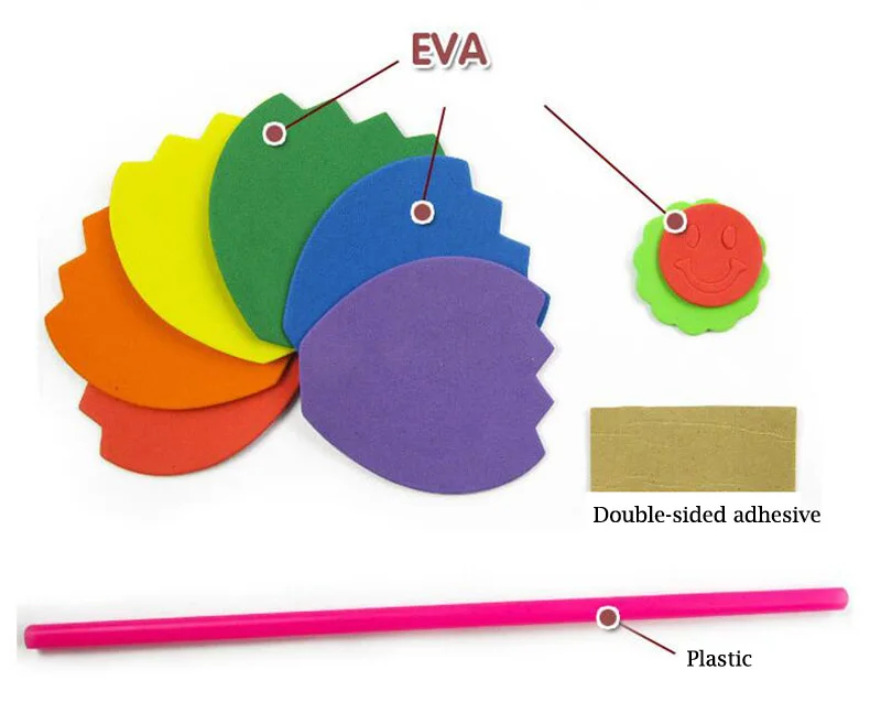 10 шт./лот DIY Дети ручной работы ветряная мельница EVA губка бумага творческие игрушки раннее образование головоломка подарок игрушки в виде ветряной мельницы