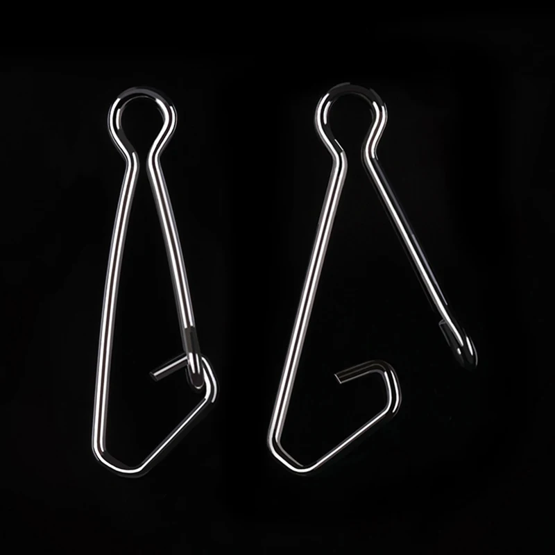 50 pcsStainless الصلب الصيد مدمن مخدرات يستقر الصيد هوك خط موصل البحر المحيط قطب المتداول المفاجئة الصيد أداة