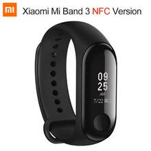 Xiaomi mi band 3 NFC Версия смарт-браслет mi band 3 OLED дисплей mi band 3 фитнес-трекер Водонепроницаемый