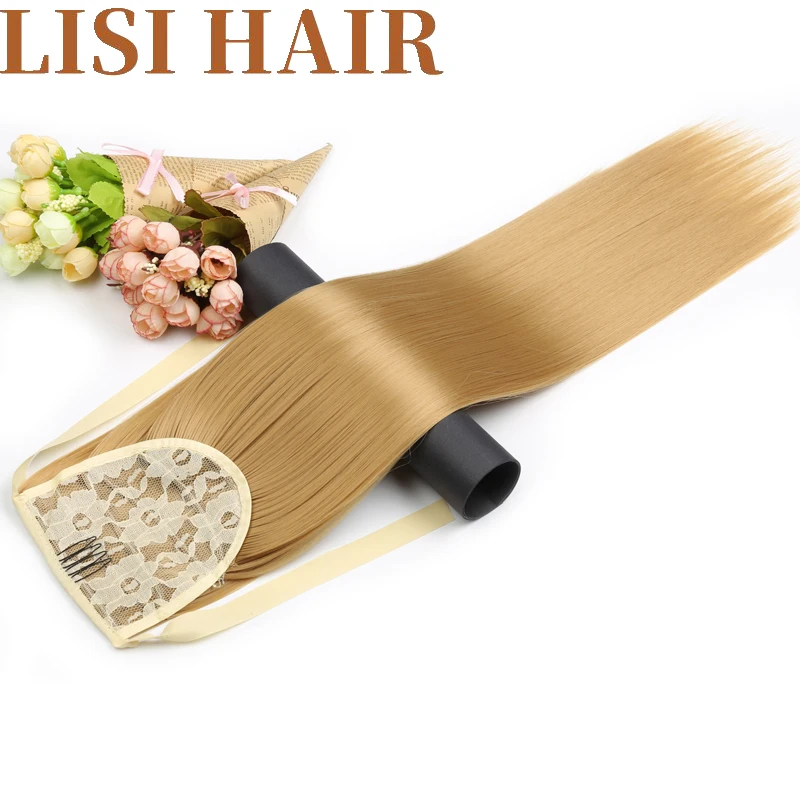 LISIHAIR 22inch Long Silky Straight Ribbon Drawstring Ponytail Pieces 12Colors Synthetic Hair Clip in Hair One Extension LISIHAIR 22inch Long Silky Straight Ribbon Drawstring Ponytail Pieces 12Colors Synthetic Hair Clip in Hair One Extension