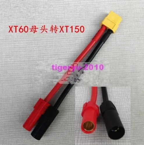 

1pce XT60 XT-60 female to XT150 adapter 14AWG 10CM Wire for DJI S900 S1000
