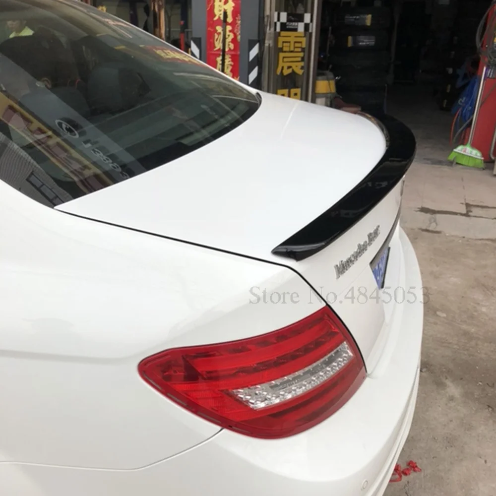 Спойлер для Mercedes Benz W204 C180 C200 C260 C300 2007 2013 АБС пластик неокрашенный Праймер цветной