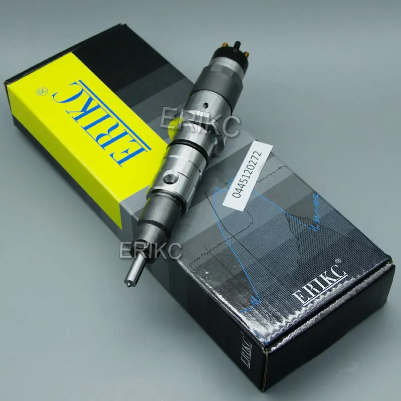

ERIKC 0 445 120 272 Топливная форсунка Common Rail 0445120272 для CASE CUMMINS KOMATSU 87581565 3965720