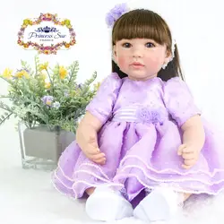 50 см винилсиликоновых Reborn Baby Doll новорожденных Реалистичного кукла игрушка милые дети принцесса кукла праздник подарок на день рождения