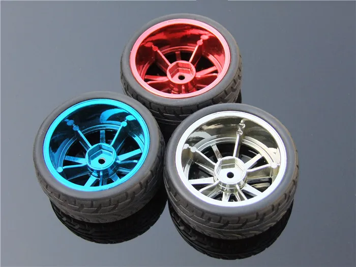 1pcs K349 65MM Hexagonal Hole Rubber Tire of DIY Toy Car Wheel DIY Toys Parts Free Shipping Russia