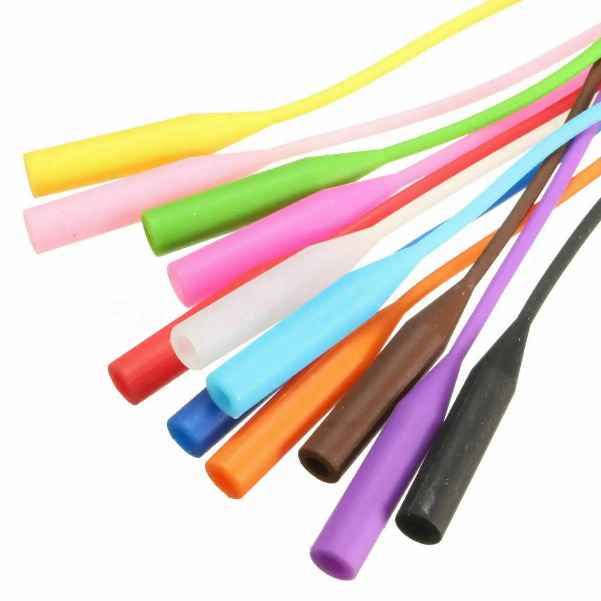 

53cm Candy Color Elastic Silicone Eyeglasses Straps Sunglasses Chain Sports Anti-Slip String Glasses Ropes Band Cord Holder