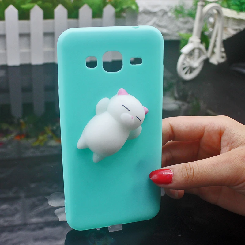 For Samsung Galaxy J3 2016 Squishy 3d Cat Case For Galaxy J3 2015 Ultra-thin Silicon TPU Soft Candy Color Back Cover phone case (14)