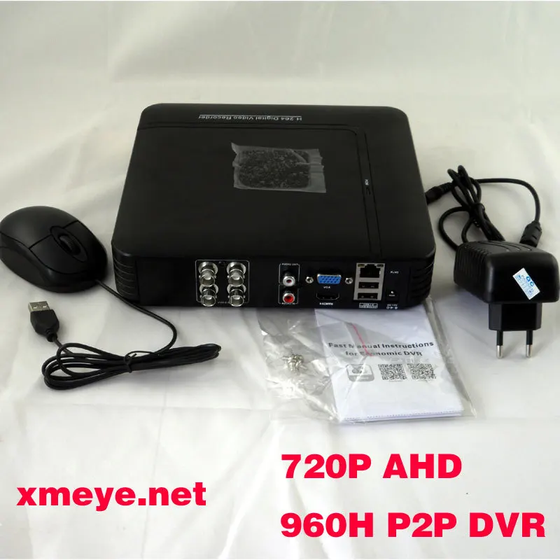 4CH 960H Mini DVR NVR Real time Recording 4 Channel Standalone CCTV AHD DVR HDMI P2P Cloud Mobile Phone Viewing