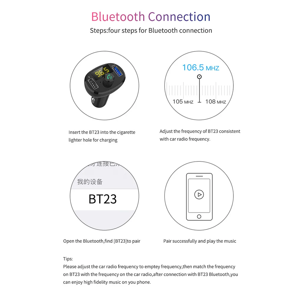 Беспроводной Bluetooth FM передатчик, автомобильный набор, автомобильные инструменты для Д ED цифровой Дисплей Bluetooth MP3 Dual USB Вход TF карты