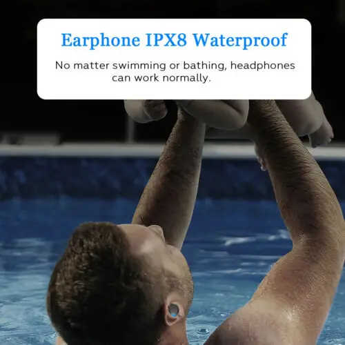 Bluetooth 5 0 гарнитура TWS True Wireless наушники мини IPX8 стерео вкладыши|Наушники и