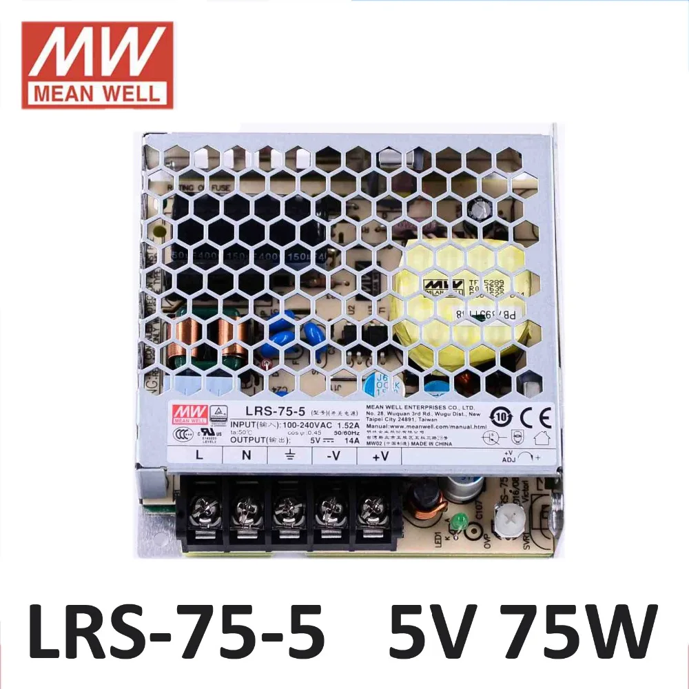 Meanwell LRS-75 Switching Power Supply 12V 6A / 24V 3.2A 75W Original MW  Taiwan Brand for Laser Controller - AliExpress