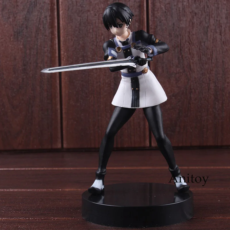 Anime SAO Figure Sword Art Online Figure Kirito Ordinal Scale Kirigaya Kazuto PVC Collectible Model Boys Toys Gift 17cm