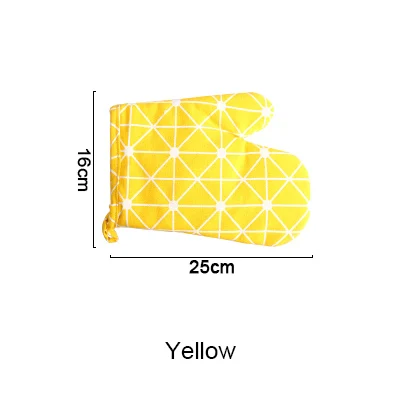 1 шт. термостойкие перчатки для микроволновой печи Нескользящие изолированные хлопковые Прихватки горшок держатель для миски кухонные инструменты для приготовления пищи - Цвет: yellow