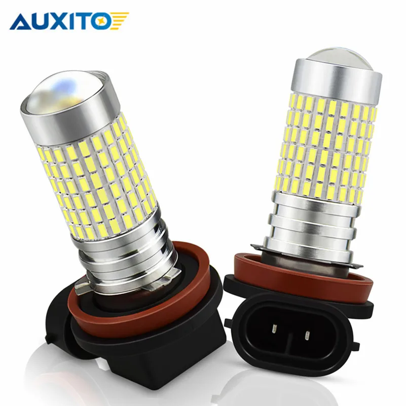 

2pcs H8 LED Fog Light H10 H16 9005 9006 PSX24W H11 DRL Lamp 144 LED for Ford focus fusion fiesta Toyota corolla RAV4 highlander
