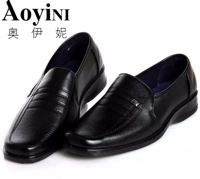 

Free shipping!!! Spring Summer Autumn new fashion big yards Daddy middle-aged men's business leather shoes, leather men's shoes