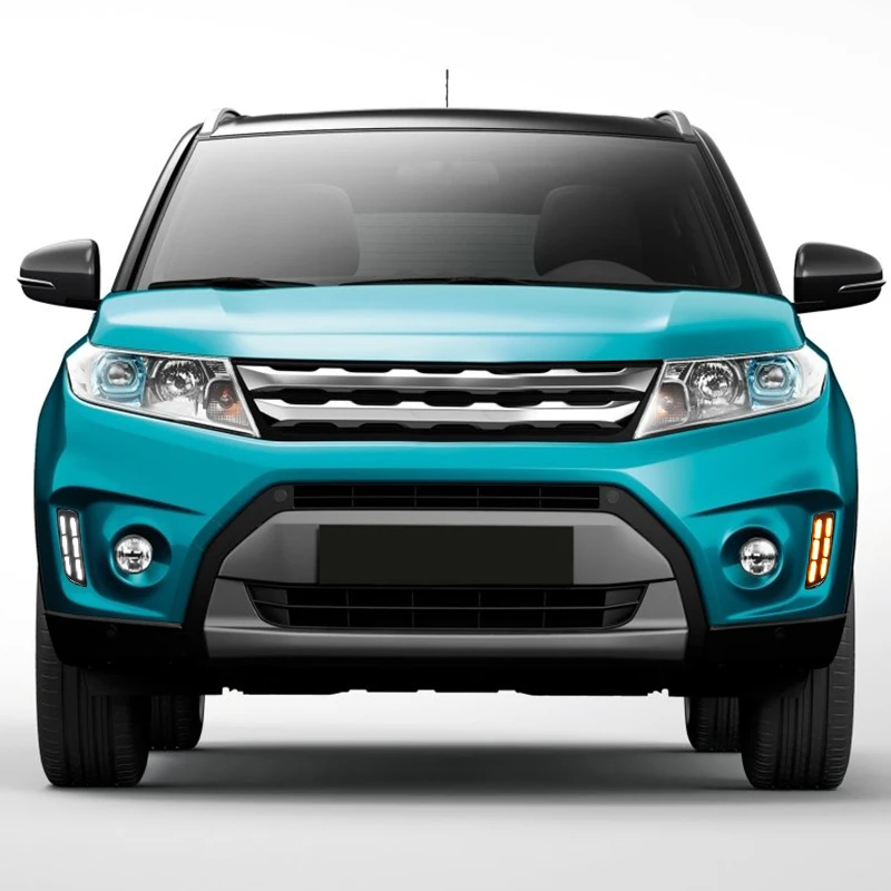 Hlxg для SUZUKI Vitara BREZZA 2015 2016 2017 светодиодный DRL дневные ходовые огни авто Стайлинг