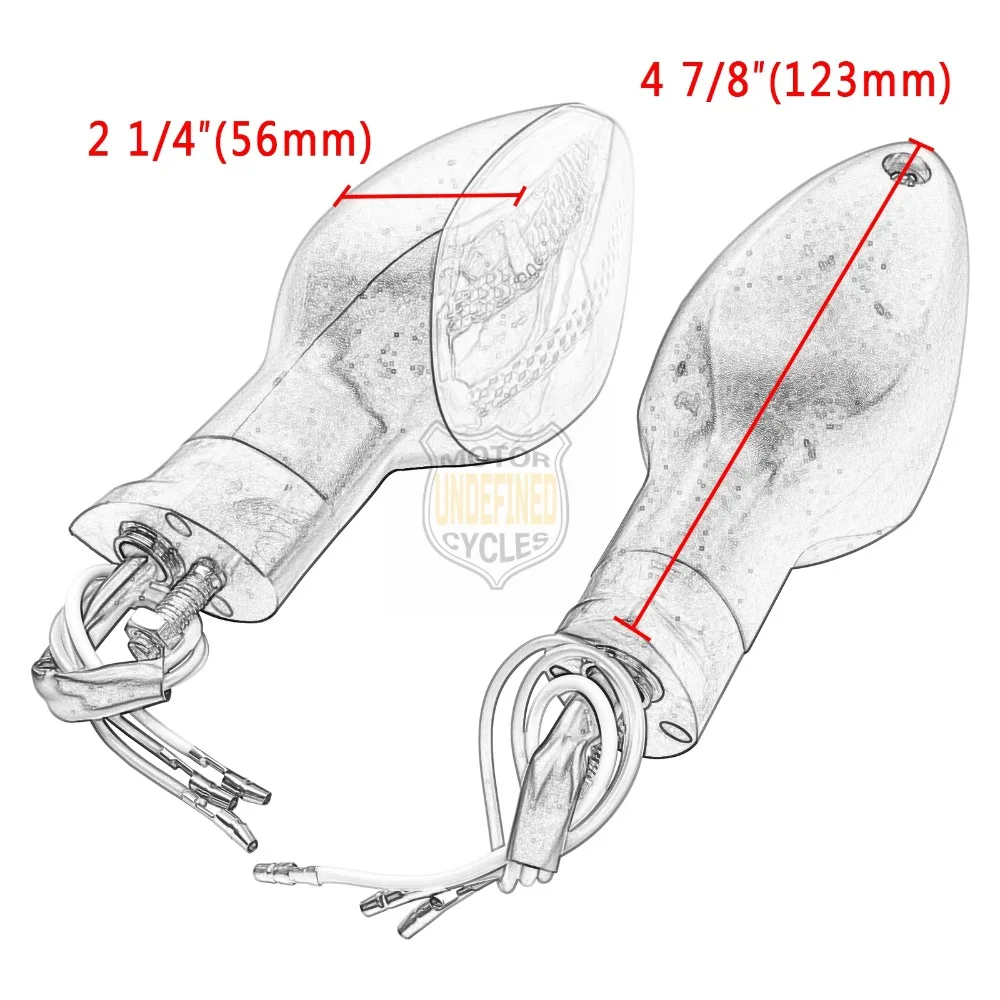 2 шт. Янтарь мотоциклетные передние и задние указатель поворота мигалка для Honda CBR600 CB400 CBR1000 CB900 CB1300 Универсальный