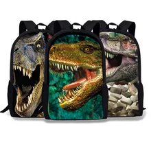 Dinosaur pattern Animals World Schoolbag Jurassic Dinosaur Kids Backpack Children Gift Toys For Boys/Child Travel BookBag 43CM