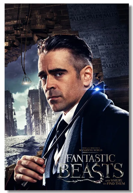 Cheap Custom Canvas Wall Mural Fantastic Beasts Graves Poster Fantastic Beasts Wall Sticker Colin Farrell Wallpaper Dining Room #0669# Cheap Custom Canvas Wall Mural Fantastic Beasts Graves Poster Fantastic Beasts Wall Sticker Colin Farrell Wallpaper Dining Room #0669#