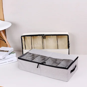 

Under The Bed Space Saver Dorm With Handle Zipper Breathable Storage Box Square PP Board Clothes Organizer Shoe