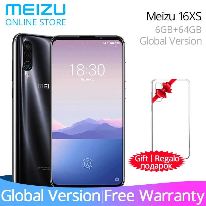 

Global ROM Meizu 16XS 6GB RAM 16 XS Smart Phone Snapdragon 675 6.2" 48MP Triple Camera AI Front 16MP 4000mAh GPS wifi