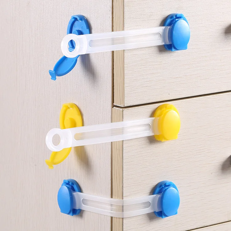 

4pcs/lot 10cm Security Safety Lock for Baby Toddler Children Protection Refrigerator Drawer Lock Infant Baby Care Products