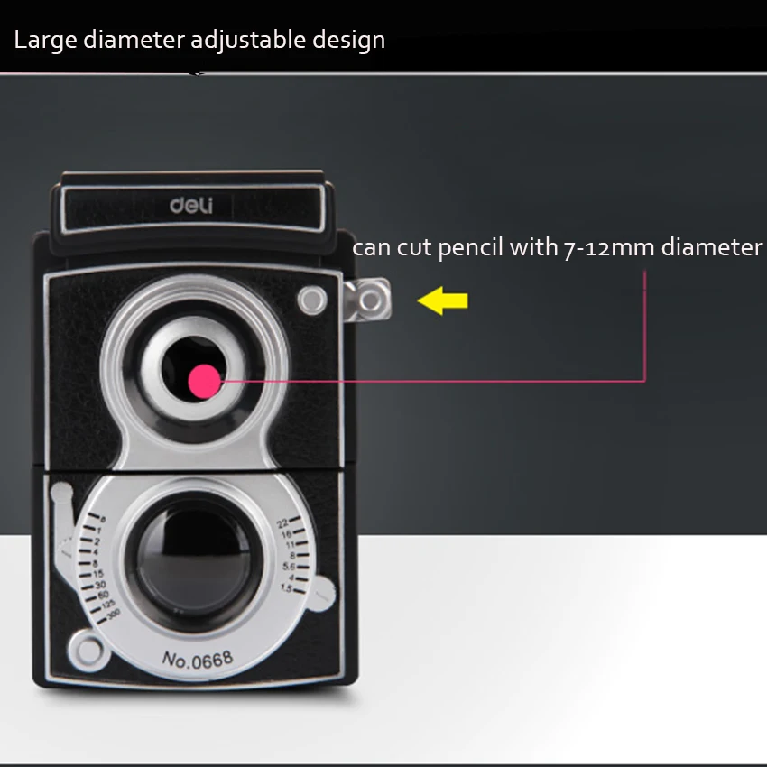 Ретро-камера точилка для карандаша с ластиком офисная школьная поставка Механическая точилка для карандашей винтажная ручная точилка для карандашей точилка