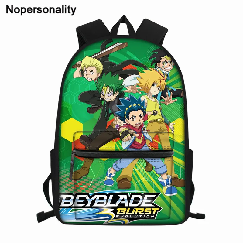 Nopersonality Cartoon Beyblade Burst Print School Bag for Teen Boys Anime Children Book Bag Large Capacity Men Travel Backpack - Цвет: XM1874Z58