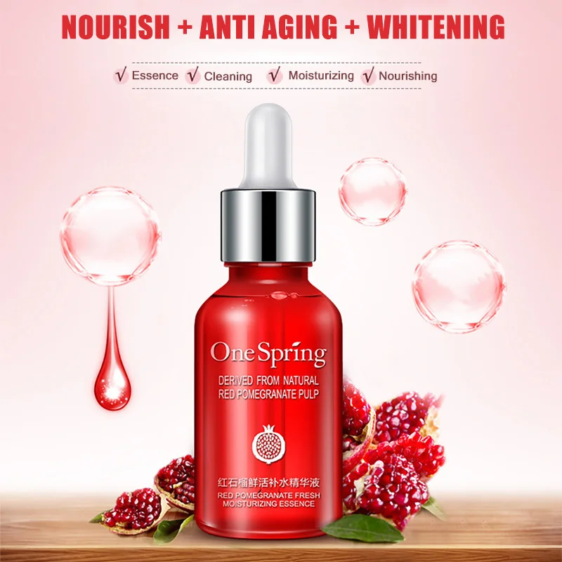 Onespring натуральный красный гранат аромат Масла лица Сыворотки жидкий суть анти