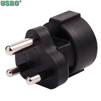

New 16A CE Male South Africa to Female EU Germany France Korea Vietnam Philippines Power Rewirable Connector Adaptor Plug Socket
