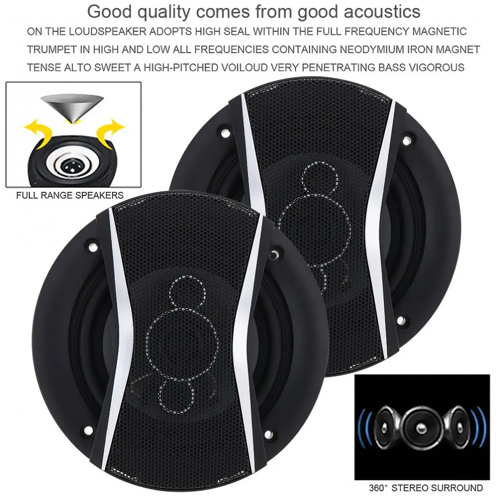 Car speakers 5 /6Inch 450W 650W Car HiFi Coaxial Speaker Vehicle motocycle loudspeaker Auto Audio Music Stereo Speakers for Cars